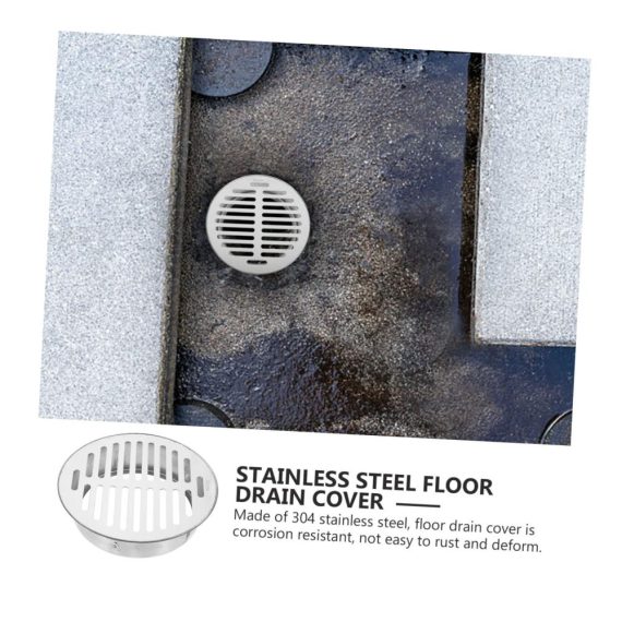 Edelstahl Einbau-Ersatzfilter 4er Set für Spüle rostfreies Metallsieb Ablaufabdeckung im Außenbereich – Hof und Garten Bodenablaufabdeckung
