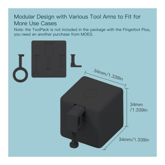 Fingerbot Plus Smart Button Pusher mit Touch Control – Drahtloser Druckschalter für einfaches Schalten ohne Verkabelung