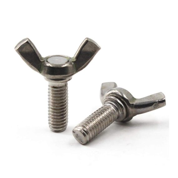 Flügelschrauben-Set aus hochwertigem 304 Edelstahl M6 x 20 30 Stück – Handdrehschrauben und Schmetterlingsschrauben für vielseitige Anwendungen
