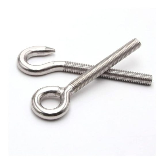 Edelstahl Ringschraube M16 - 2er Set | Hochfeste Hakenbolzen für Hängeprojekte | Schraubhaken aus 304 Edelstahl | M14 Anhänger Bolzen | Stahlhaken mit hoher Härte
