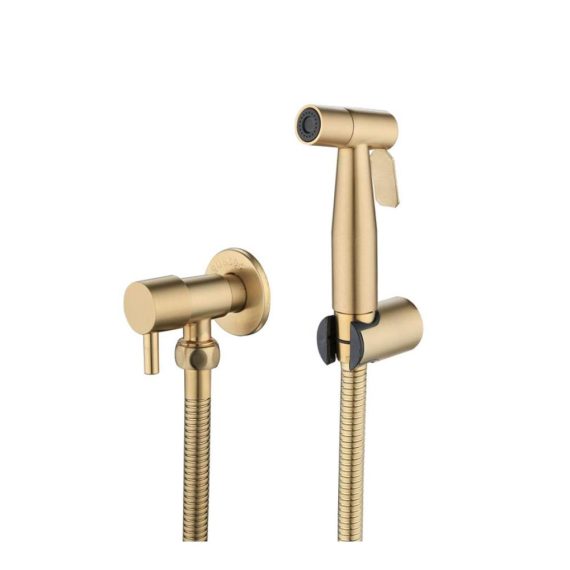 Antik Gebürstet Gold Hand-Bidet-Set mit Edelstahl-Sprayer für die Toilette