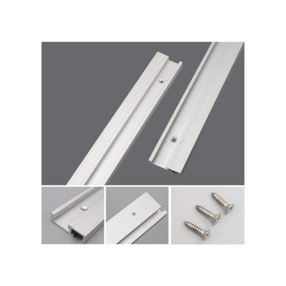 Gehrungsschiene 1000 mm - Aluminiumlegierung für Tischsäge und Frästisch T-Nut Führungsschiene 45 x 128 mm - Präzise Holzbearbeitungswerkzeuge