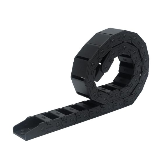 Energiekette 2er Set Schwarze Nylon Schleppkette 18x25 mm - Optimales Maschinenzubehör für reibungslose Bewegungen