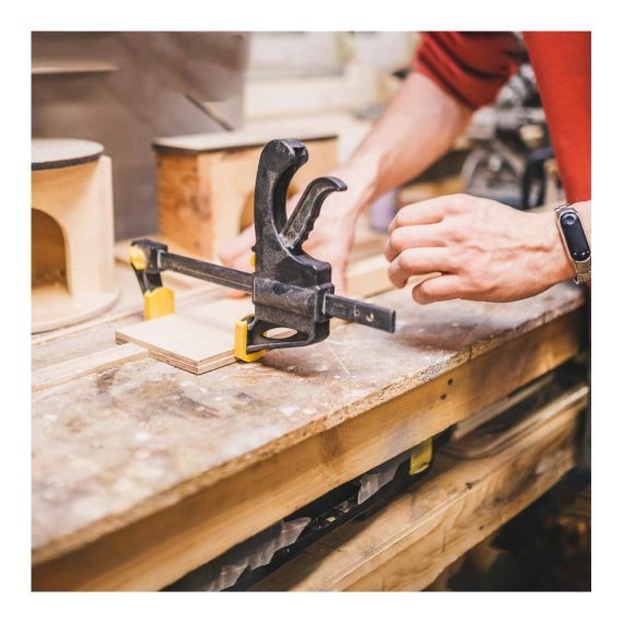 6 Stück Winkelspanner Set - Rechtwinklig Clip Positionierungsquadrate 90 Grad 4 Zoll F-förmige Stangenklemmen für Holzbearbeitung und DIY-Projekte