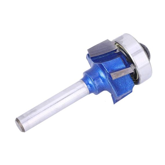 8mm Round Router Bit for Wood Grooves - Precision Edge Trimmer with 4 Teeth - Ideal for Electric Trimming or Engraving Machines