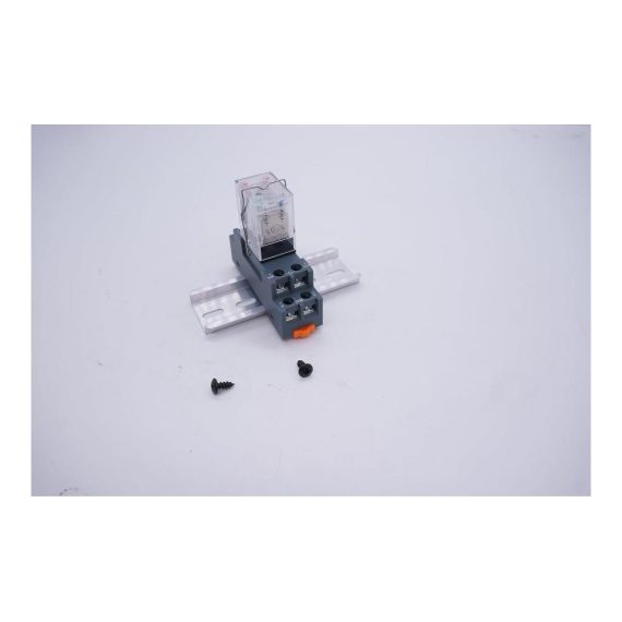12V DC Relais mit LED 8 Pins 10A Schaltleistung hochwertige Basis DPDT 2NO 2NC auf DIN Schiene