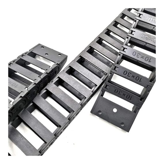 10x30mm Energiekette für CNC Router - Robuste Drahtträgerkette für Werkzeugmaschinen (1m) | Getriebescheibe Biegeradius R28