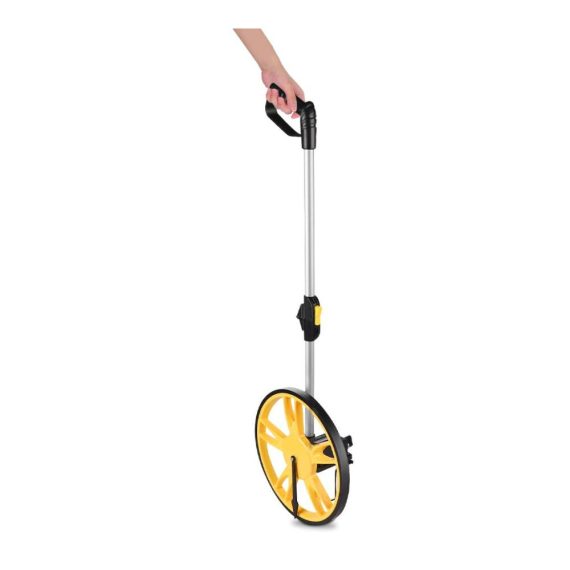 Klappbares Messrad mit Ständer - Präzise Distanzmessung bis 9.999 Meter 32 cm Raddurchmesser