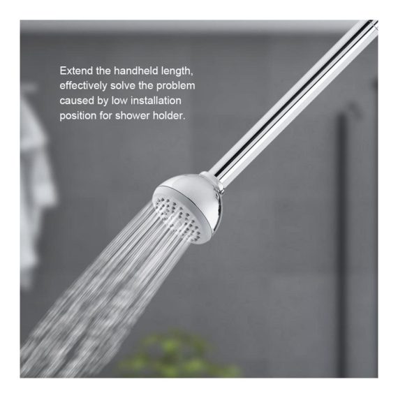 Duschkopf Verlängerungsarm aus Edelstahl 27.5cm G1/2 Gewinde Chrom Badzubehör für Handbrause - Premium Duschverlängerungsrohr für optimales Duscherlebnis im Badezimmer