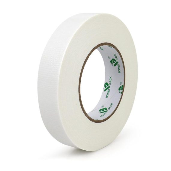 Panzertape BOMEI PACK 1 Rolle - 25mm x 50m Gewebeband Weiß Extra Starkes Panzerband Gewebeklebeband mit hoher Stärke Duct Tape wasserfest für vielseitige Anwendungen