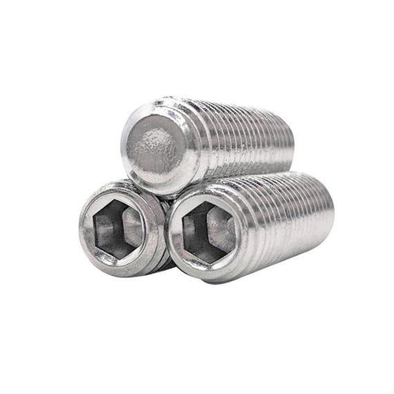 Madenschrauben DIN 913 Edelstahl-Set flacher Innensechskantkopf M2-M12 kopflose Schraube - 50 Stück (2mm M6