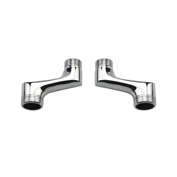 3/4 Zoll auf 1/2 Zoll Messing S Adapter für Duscharmaturen & Badewannen-Wasserhähne - Verchromter Wandanschluss Duscharmatur S-Anschluss