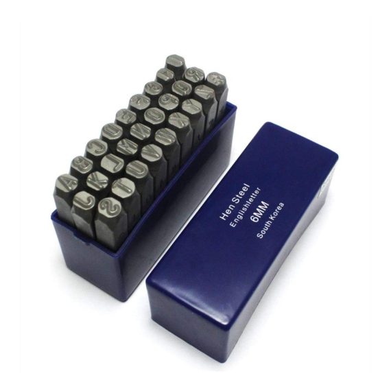 Körner & Locheisen Stempel-Set 36-teilig - Hochwertiges Zahlen und Buchstaben Prägeset aus Gehärtetem Kohlenstoffstahl (A-Z & 0-9