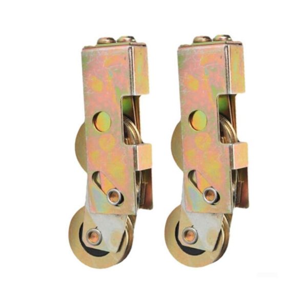 Doppelter Duschtürrollensatz aus hochwertiger Aluminiumlegierung - Rostfrei Schiebetürrollen für einfaches Gleiten geeignet für Tandem-Terrassentüren und Fenster. (32 mm 2 Stück