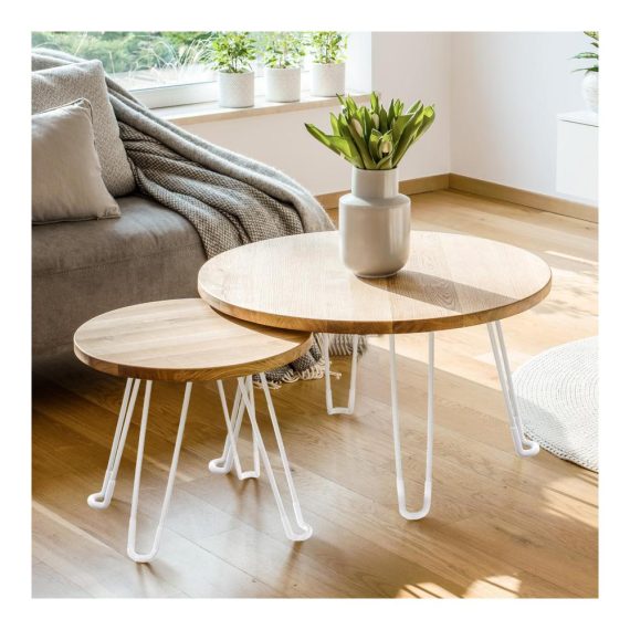 21-Zoll-Faltbare Haarnadelbeine - 4er Pack Metallklappbeine für DIY-Möbel Couchtisch Laptoptisch - Weiß