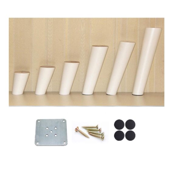 20 cm Holzmöbelfüße Stabile Ersatz-Tischbeine für Sofas Couchtische Schränke & mehr