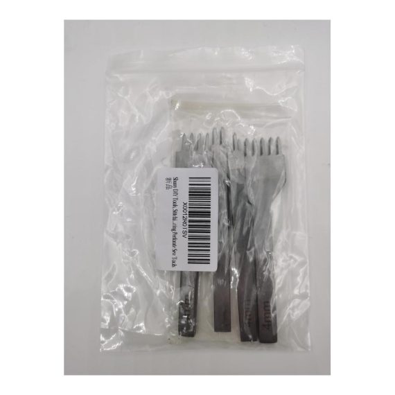 Lederverarbeitungs-Set Profi Locher Punch Werkzeug mit Edelstahl Meißel für präzise 4mm Schnürung - Ideal für DIY Lederprojekte