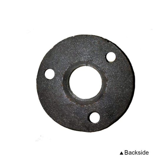 10er Set Metall-Gewindeflansche 1/2 Zoll BSP für Rohr-Wandregal – Industriestil Vintage Dekoration mit 3-Loch-Halterung