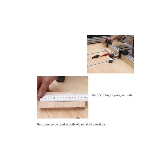 Gehrungsschiene 1000 mm - Aluminiumlegierung für Tischsäge und Frästisch T-Nut Führungsschiene 45 x 128 mm - Präzise Holzbearbeitungswerkzeuge