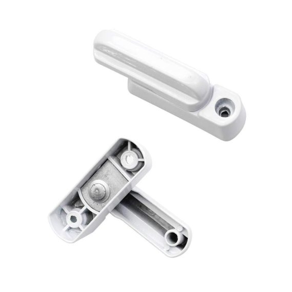 Vier weiße Metall-Vorhängeschlösser für Fenster - Sicherheitsschlösser-Set für Türen Haussicherheit und UPVC/PVC - Ersatzschlösser für verschiedene Türen