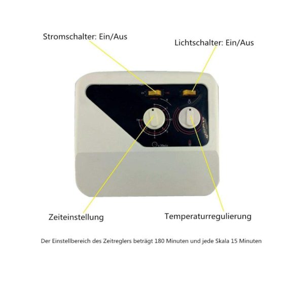 Cozyel 9KW Elektro Saunaofen - Wandmontage Edelstahlmantel Außensteuerung - Ideal für 9-14m³ Saunaräume Zuhause SPA & Dusche - 380V Trockensauna Heizung (32-210 ℉
