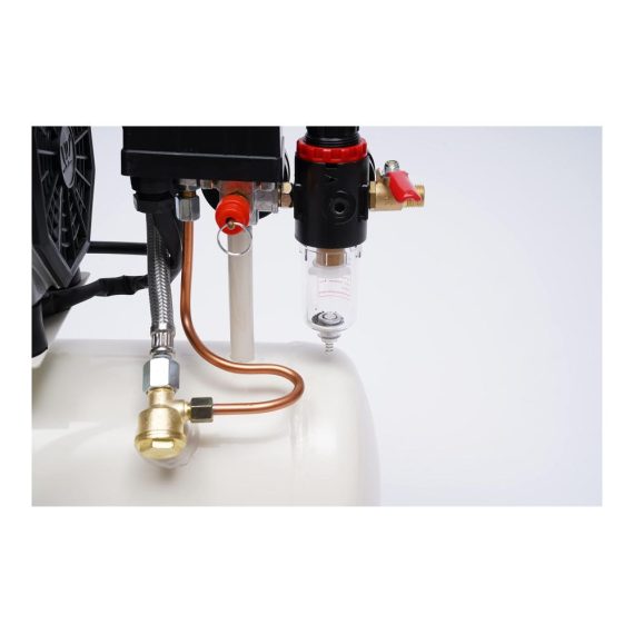 Leiser Druckluft Kompressor Ölfrei Flüsterkompressor - 680W 8 Bar wartungsfreie Maschine