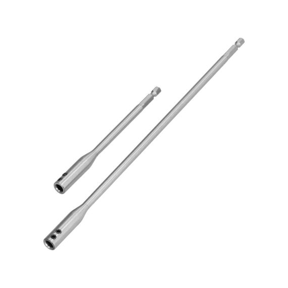Sechskantschaft Bohrer-Set mit Hartstahl-Verlängerung und Holzspaten-Bit – Präzise Maschinenbau-Bohrer mit 1/4-Zoll Schaft