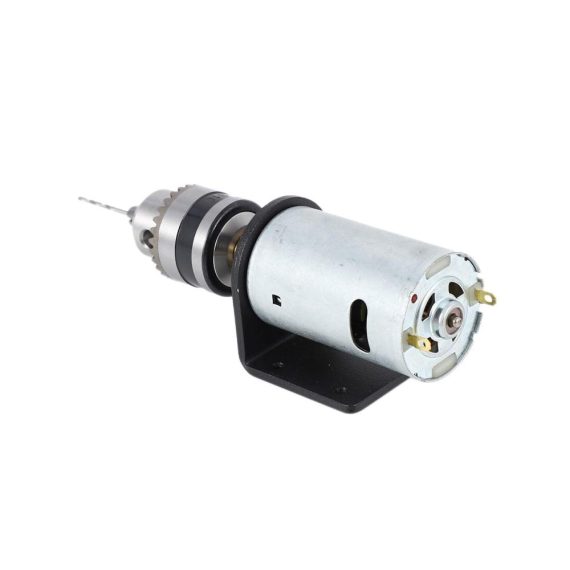 DC 12-36V Miniatur Handbohrfutter und Halterung mit Dreh-555 Motor - Kompaktes Bohrfutter-Set für präzise Arbeiten