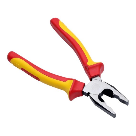 Isolierte Linesman-Zange 152 cm | VDE 1000V Kombizange mit rutschfesten Griffen | HRC 58-63 Backenhärte | Elektriker Seitenschneider für präzise Arbeiten