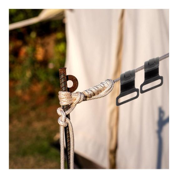 Gummiseile 40 Stück - Wasserdichte Planenklammern mit Kunststoffhaken für Campingzelt | Outdoor Clips für Zeltstangen und Kleiderbügel | Camping-Accessoires für sicheren Halt und einfache Aufhängung