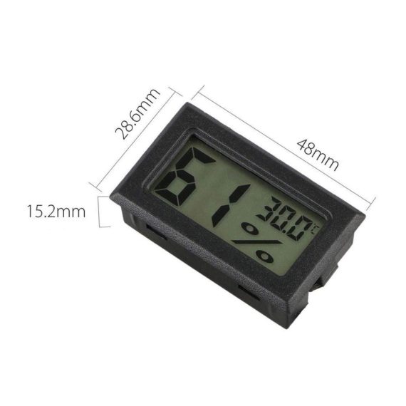 LCD-Digital Mini Thermometer - 3er Set Feuchtigkeitsmessgeräte für Pflanzenanbau und Geflügelschlüpfen