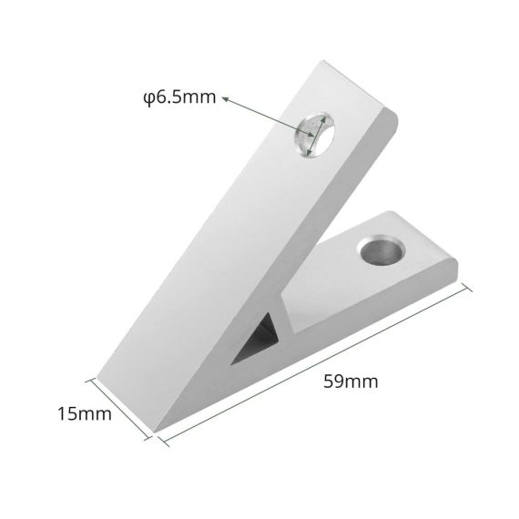 Aluminium 45 Grad Winkelverbinder mit M6 Nut für Aluprofil 20x20 - Stütze 10X für DIY-Projekte 3D-Drucker und Montageprofil
