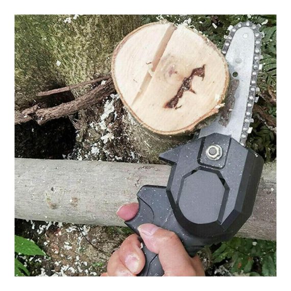 Bügelsäge 4/6Zoll für Holzbearbeitung - Elektrische Astsägen mit Kettensägenschneider Sägekette & Führungskette - Ideal für Hand & Mini Säge (Farbe 4 Zoll