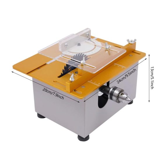 Mini Tischkreissäge 300W – Professionelle Präzisionssäge für Modellbau Polieren Schnitzen und Bohren (9000 rpm EU Plug