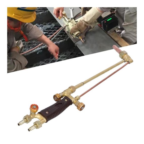 Gasschweißgerät-Set mit Schweißbrenner Schneidbrenner Ergonomie-Design und Schussabsaugung - Ideal für Sauerstoff Acetylen Propan und Erdgase