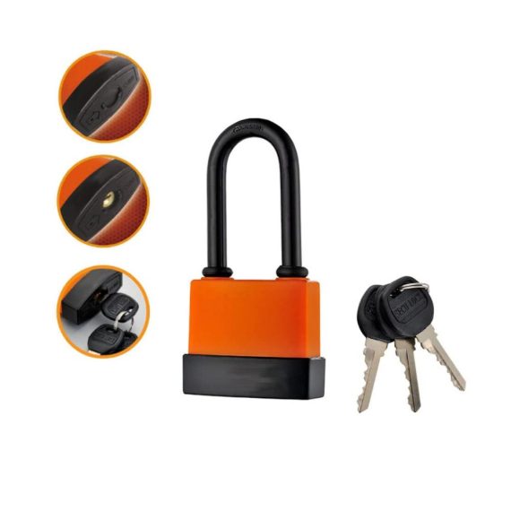 Wasserdichtes Vorhängeschloss mit 45mm langem Bügel - Ideal für Gym Locker Schule Garage Zaun und Schuppen - Inklusive 3 Schlüssel