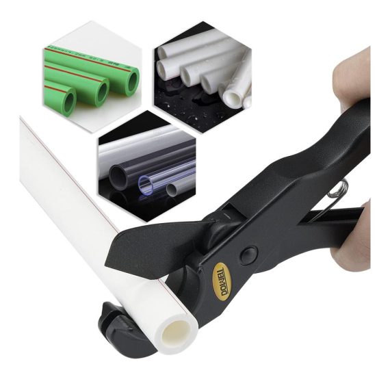 32mm Leitungsschneider mit Federantrieb für PVC PPR Pex - Präzises Rohr- und Schlauchschneidwerkzeug mit Teflonklinge von DOWELL