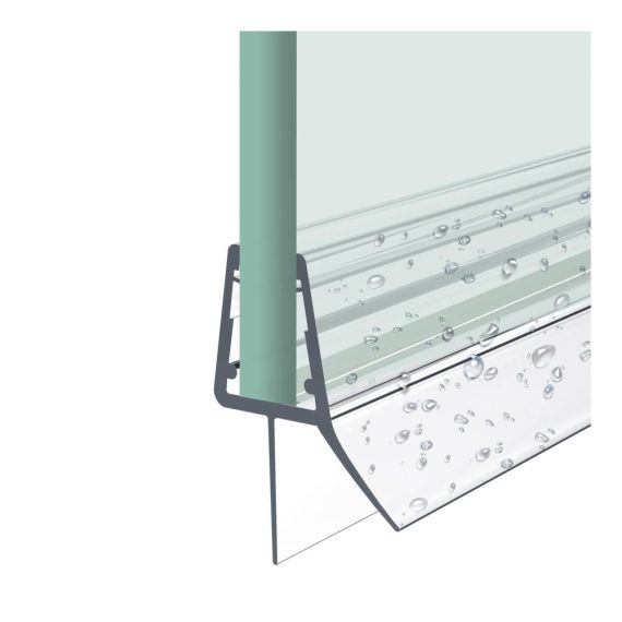 Duschdichtung 80cm - Ersatzdichtung für Duschtür (4-6mm Glasstärken) | Wasserabweiser Dichtung für Duschkabinen & Glastüren