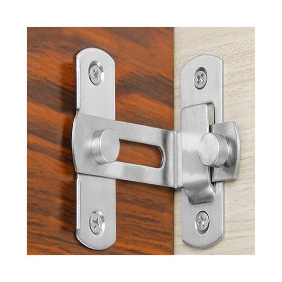 Edelstahl Türkette mit Schieberiegel für Zuhause - Sicherheitsschloss für Türen (18cm