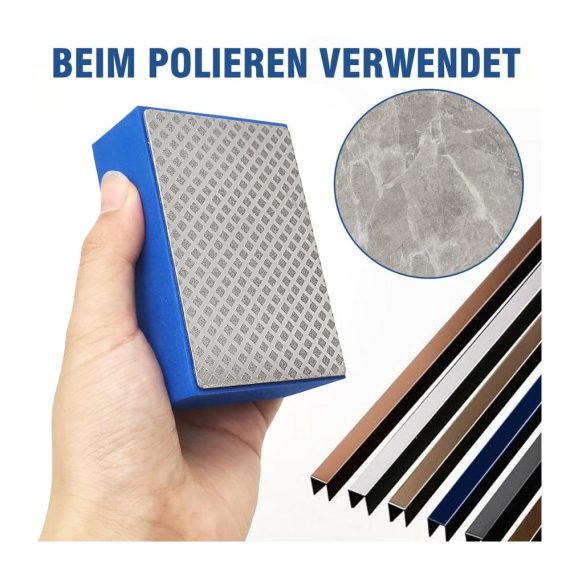Diamant-Schleifklötze von Hoypeyfiy 4Pcs Handpolierpads für präzises Schleifen Polieren und Schärfen - 60 100 200 400 Körnung inklusive