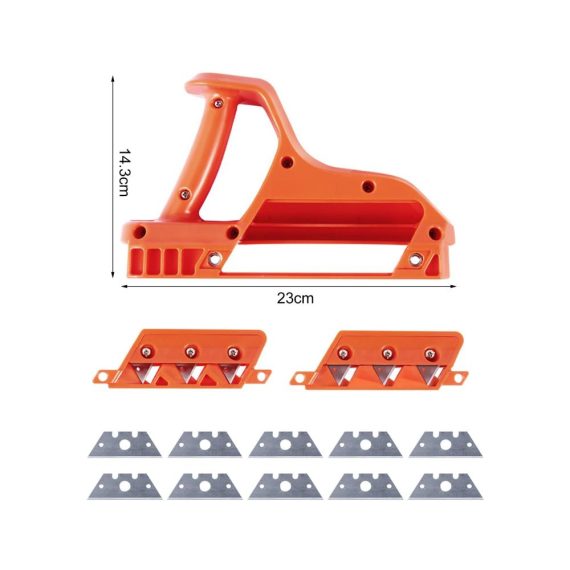 Einhandhobel Gipskartonplatten Präziser Schnellschneider mit 45° und 60° Fasen Handwerkzeug für effizientes Schneiden von Gipskarton - Gipskartonschneider
