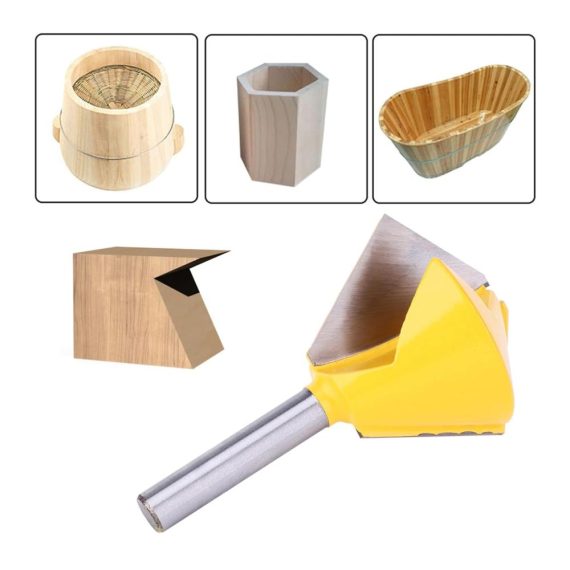 8 mm Schaft-Handlauf-Fräser aus legierter Holzbearbeitung für präzise Kantenbearbeitung und Aushöhlung von Töpfen Säulen und Fässern