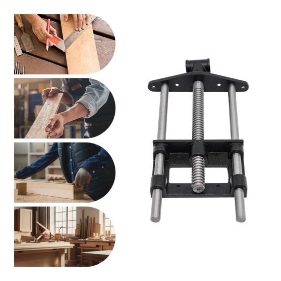 Holzschraubstock 230mm - Präziser Tischschraubstock für Holzarbeiten wie Hobeln Sägen und Stämmen - Robuste Schraubzwingen für die Werkbank in 9 Zoll - Idealer Holzschraubzwinge für die Holzbearbeitung