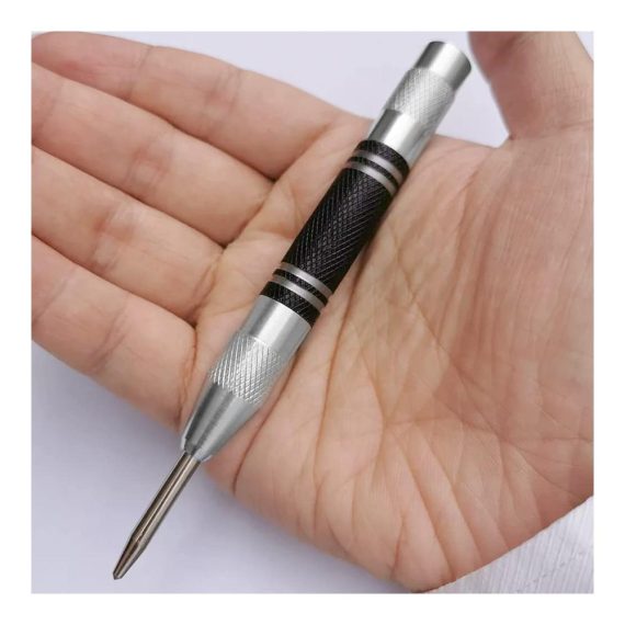 Automatischer Körner und Splintentreiber Set - 2 Stücke DXiongW Splintentreiber 128mm mit Verstellbarer Spannung 2 Ersatzspitzen für Metall Holz Glas und dünnen Stahlblechen