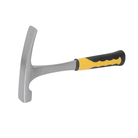 Geologischer Hammer Set Hochwertiger Maurerhämmer und Felspickelhammer aus Kohlenstoffstahl für Steinjagd Mauerwerk und Prospektion - Mit Spitzer Spitze und Stoßdämpfungsgriff für optimale geologische Studien