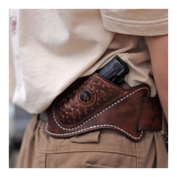 Tourbon Leder Multitool-Halter Handgefertigter EDC Taschenmesser-Organizer mit Gürtelclip für Taschenlampen und Werkzeug