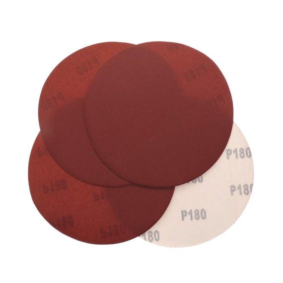 Professionelles Schleifpapier-Set 5 Stück 7 Zoll (180 mm) Haken & Schleifen-Schleifscheiben Trockenschleifen Körnung 120/180/240/320 - Ideal für präzises Polieren und Schleifen von Schleifwerkzeugen
