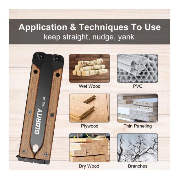 Japanische Klappsäge GLORITY 140mm - Präzise Handsäge für Holzbearbeitung & Heimwerkerprojekte Doppelkanten mit 13/14 TPI SK5 Karbonstahl Dreiseitiges Schleifzahndesign