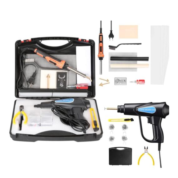Elektrischer Lötkolben Set – 100 W und 70 W Schweißmaschine für Kunststoff mit 2 Bügelwerkzeugen ideal für Heißklebegerät und Auto-Reparatur