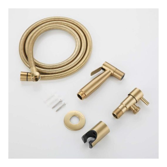 Antik Gebürstet Gold Hand-Bidet-Set mit Edelstahl-Sprayer für die Toilette